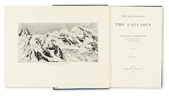TRAVEL  FRESHFIELD, DOUGLAS. The Exploration of the Caucasus . . . Second Edition.  2 vols.  1902